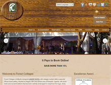 Tablet Screenshot of forest-cottages.com